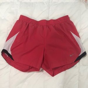 Nike woman’s pink performance training shorts